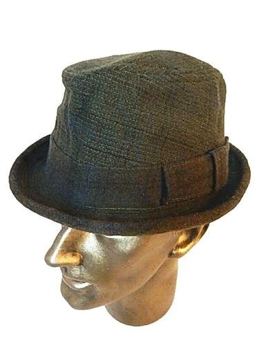 Kokin New York Vintage Designer Leather and Wool 80s Black 