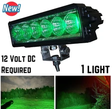 Green LED Lamp Hog Deer Hunting Light for Night Hunting ATV Fishing Weatherproof