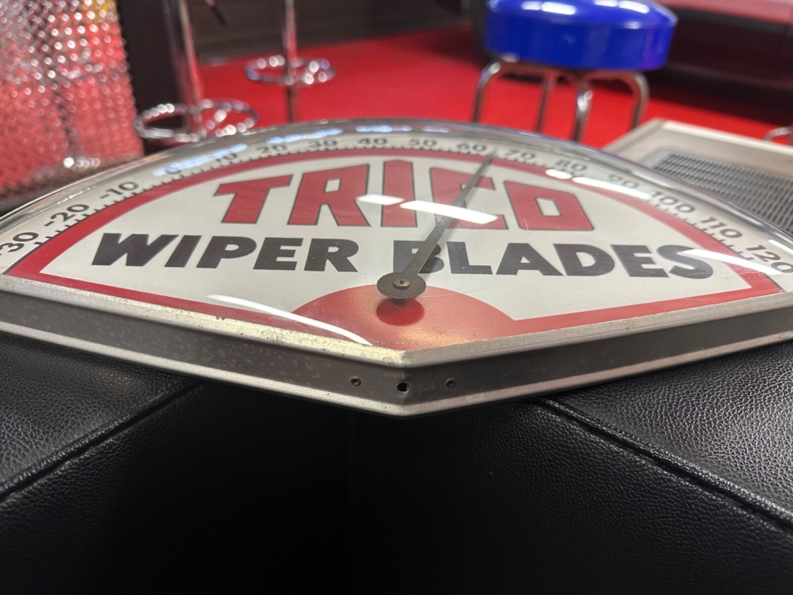 Vintage Trico Wiper Blades Metal Sign Thermometer NO RESERVE eBay
