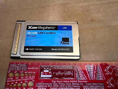 3COM MEGAHERTZ 10/100 LAN CARDBUS PC CARD Model 3CCFE575CT | eBay