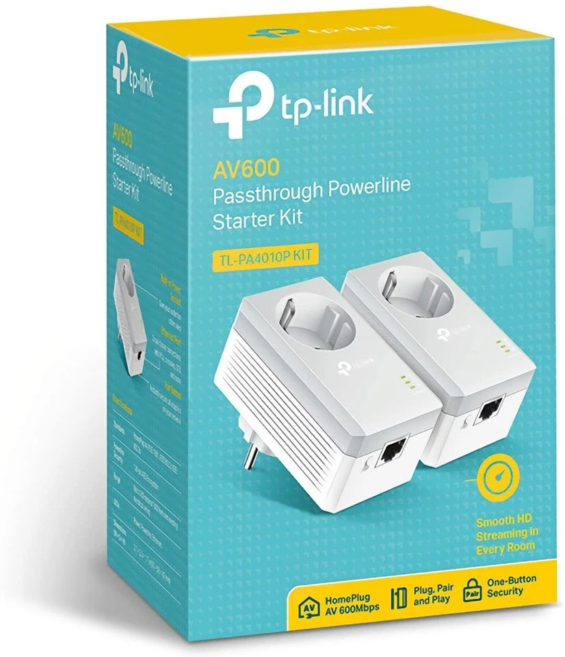 TP-Link TL-PA4010P KIT V5 PowerLine Adattatore di rete 600 Mbps Ether incorporato - Immagine 3 di 3