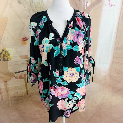 NEW YUMI KIM Women s Floral Roses Blouse Size Medium