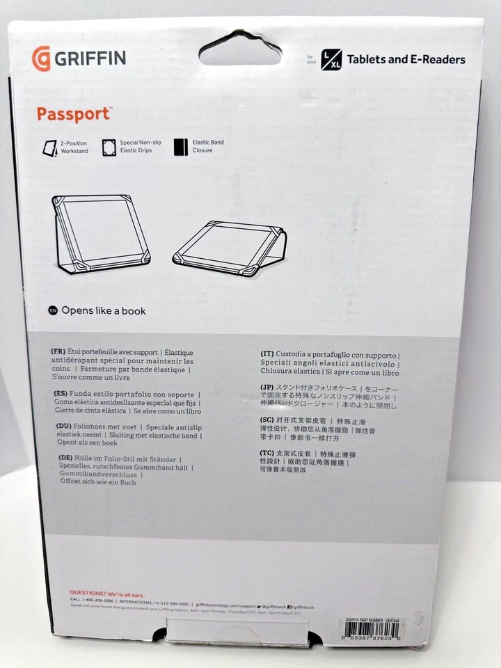 Griffin Universal Folio case cover stand for tablets, iPad, e-readers - Image 2 of 4