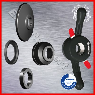 HAWEKA ProGrip ecrou rapide de serrage + accessoires p.e. pour équilibreurs