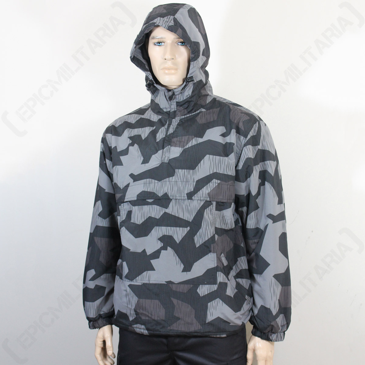 SPLINTER NIGHT CAMO COMBAT ANORAK - Lightweight Lined Hooded Mens
