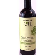 Earthly Body Miracle Oil Tea Tree Conditioner 16oz for Scalp Care & Hair Health 0.93 per fl oz