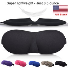 US 3D Soft Travel Best Relax Sleeping Padded Shade Cover Blindfold Eye Mask NY