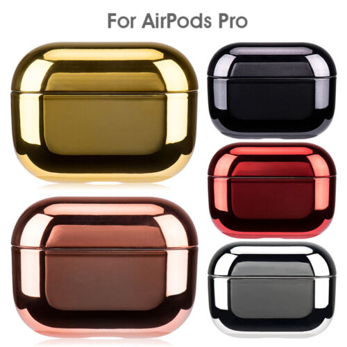 For Apple AirPods Pro AirPods 3 2 1 Luxury Plating Case Cover Hard Earphone Skin - Picture 1 of 22