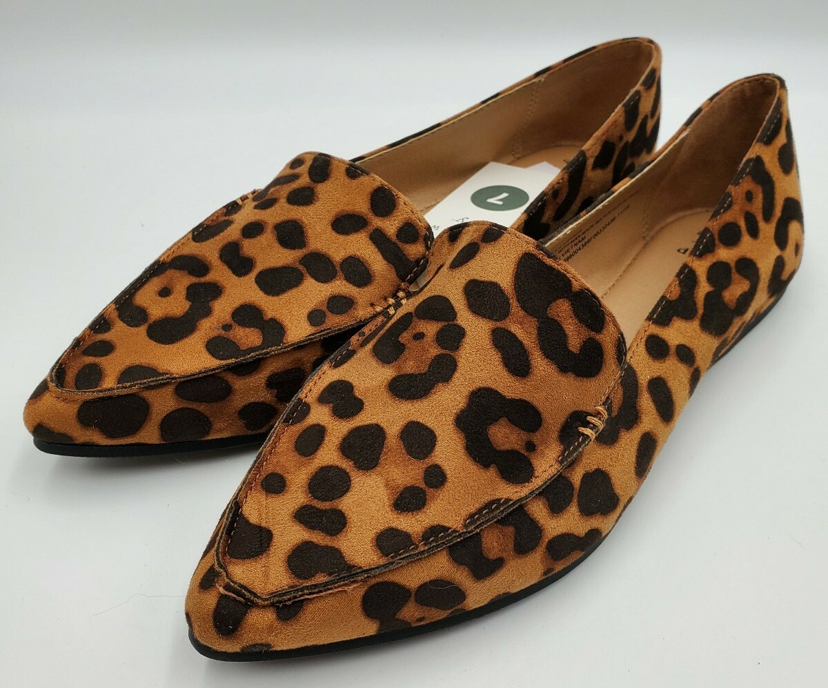 cheetah print slip ons