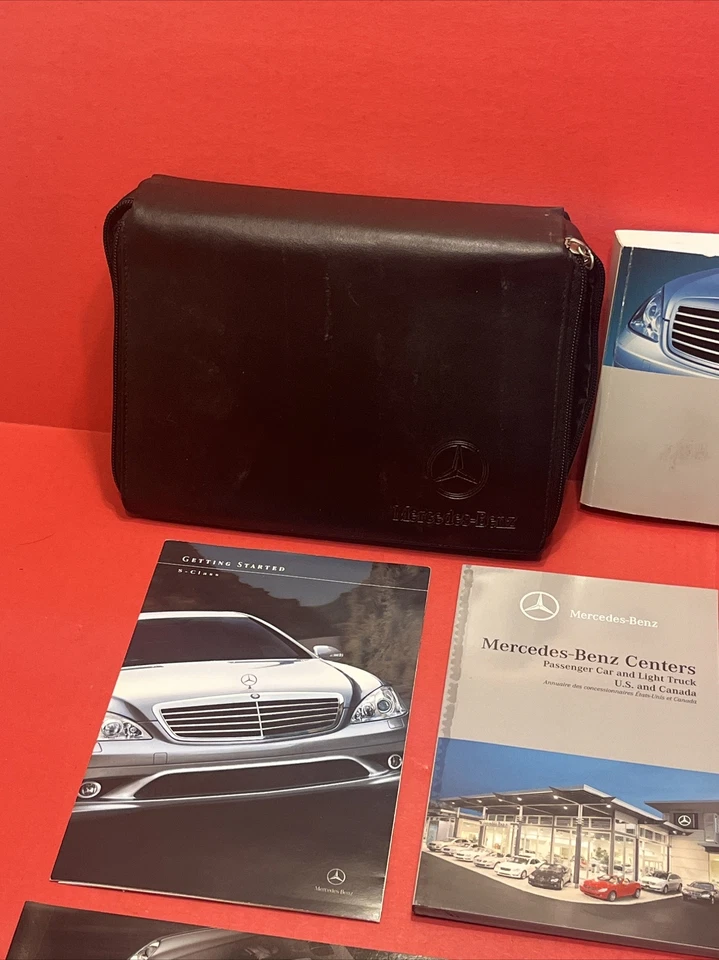 07 2007 Mercedes-Benz S-Class S550 S600 Owners Manual w/ Genuine Leather Case - Изображение 2 из 4