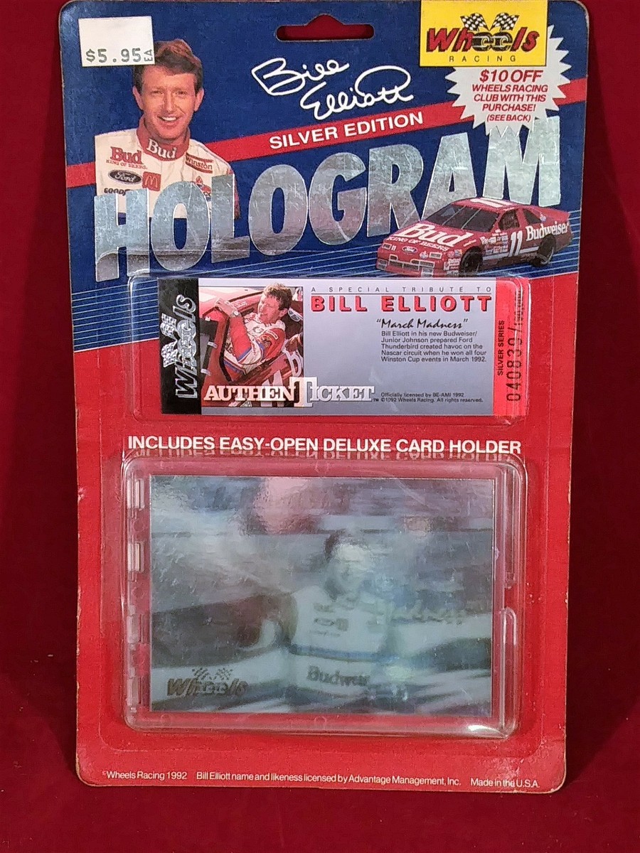 マニフォールド パッチーノ 278 silver hologram BILL ELLIOTT 1992 Wheels Racing Silver Edition Hologram Card w