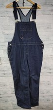 Dickies Dungarees Adult Blue Bib Overalls Denim Workwear Carpenter Men 40x32 EUC