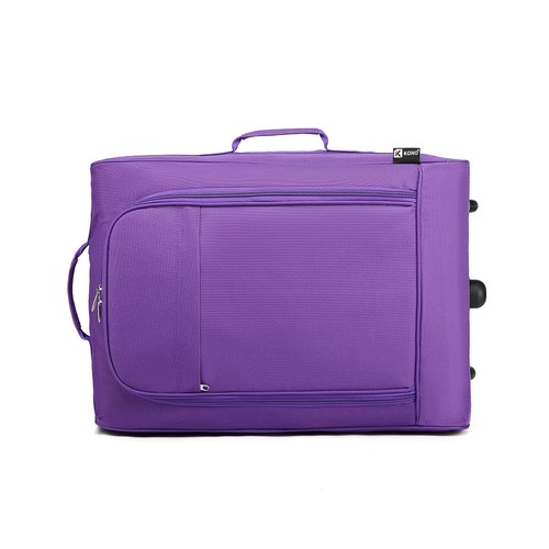 Soft Trolley Travel Case Bag Ryanair Cabin Hand Luggage Suitcase 2 Wheels - Picture 36 of 38