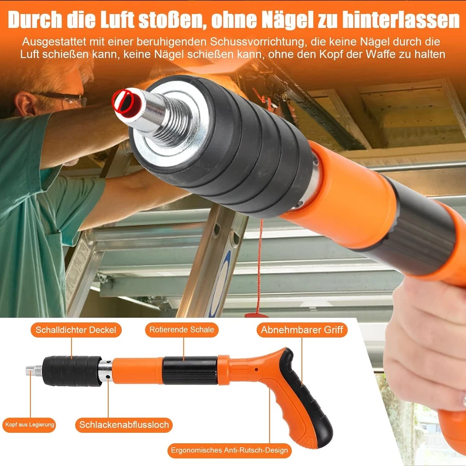 Nagelpistole mit runden Nägeln, Mini manuelle Nagelpistole für Stahl - Bild 3 von 4