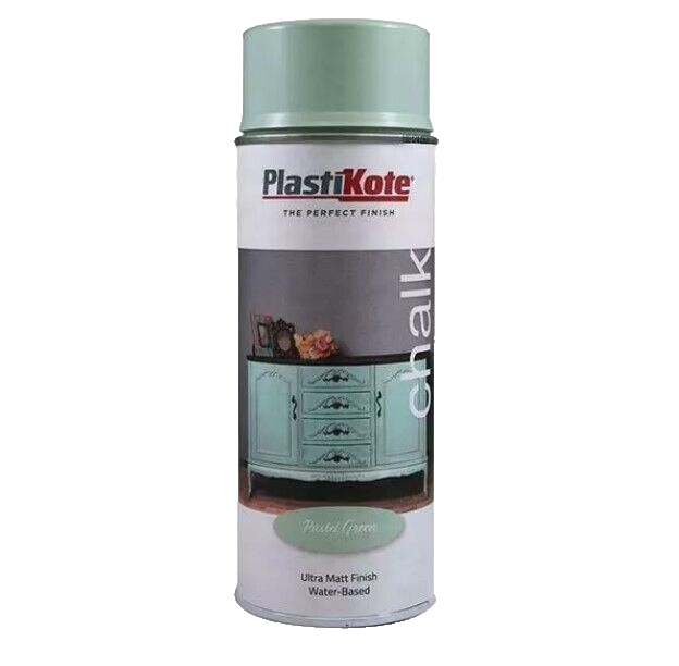 Plastikote Chalk Finish Spray 400ml Pastel Green PKT27104