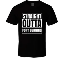 Straight Outta Fort Benning Georgia City Compton Parody Grunge T Shirt