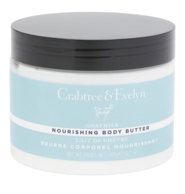 Crabtree & Evelyn Goatmilk Nourishing Body Butter Cream Lotion 12.7 Oz New   