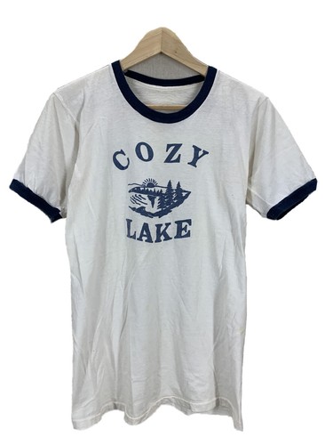 Vintage 60's 70's Cozy Lake Soft Ringer T-Shirt Sm