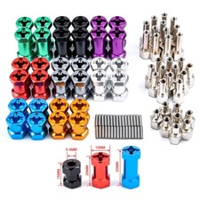 4Pcs 12mm to 25mm Wheel Hex Hub Adapter Extension For 1/10 RC Crawler Scx10 D90