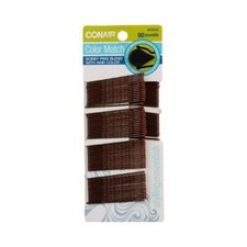 Conair Color Match Bobby Pins, Brunette, 90-Pieces
