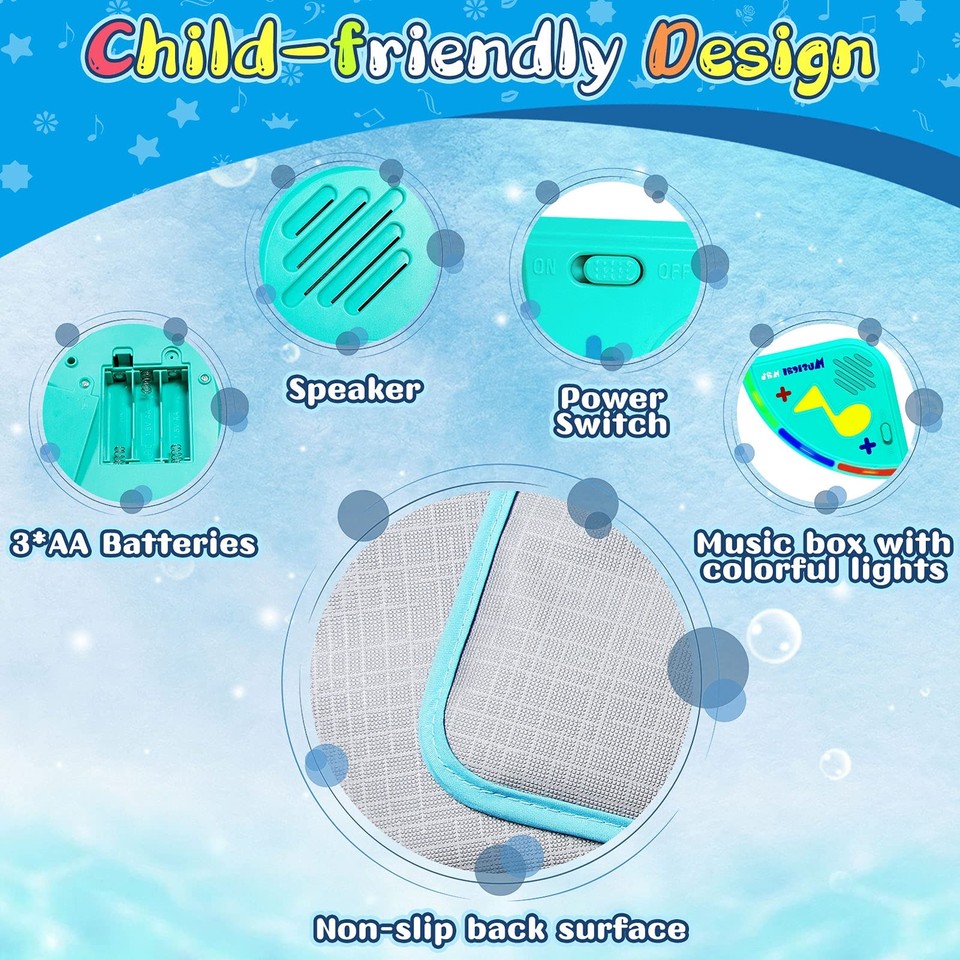 Baby Piano Mat 35 Music Sounds Dance Floor Mat, Music Keyboard Touch