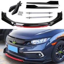 For Honda Universa Front Bumper Lip Spoiler Diffuser+Side Skirts+Rear Lip