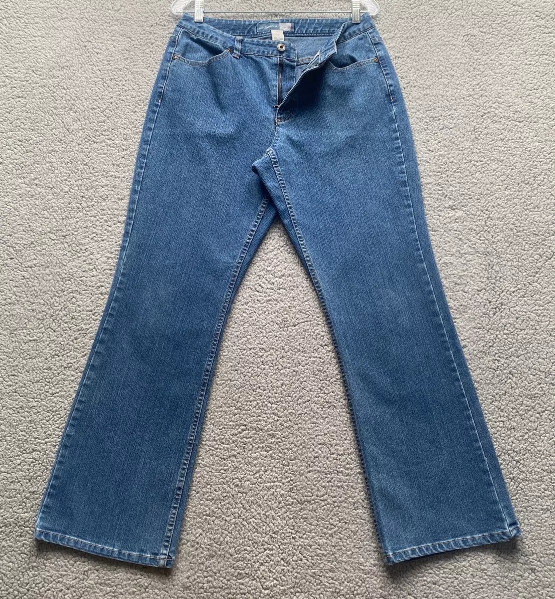 Liz Claiborne Jeans 10 Blue Regular Bootcut Fit Stretch Denim