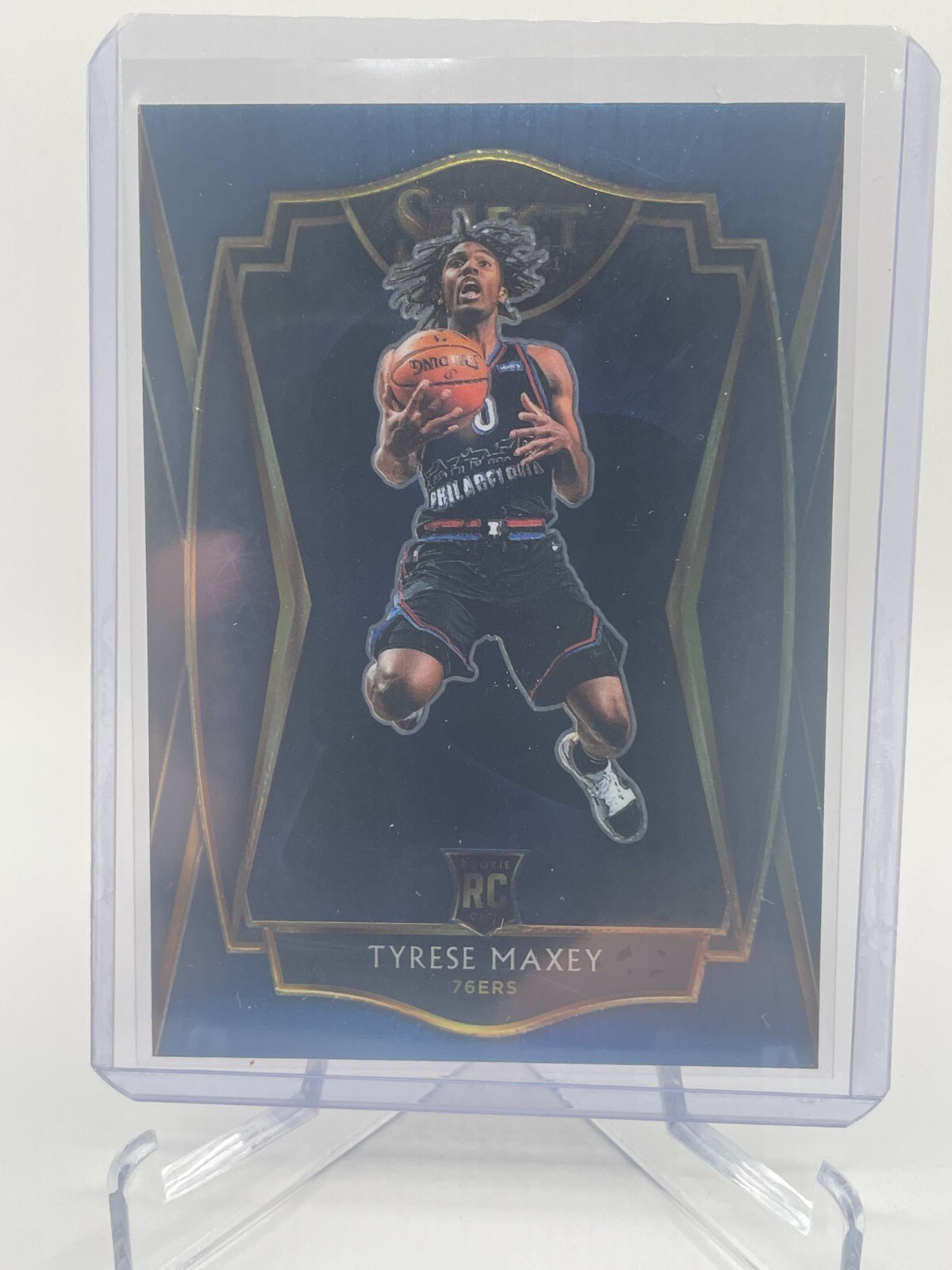 TYRESE MAXEY 2020-21 Select Premier Level Blue #174 RC Rookie 76ers B
