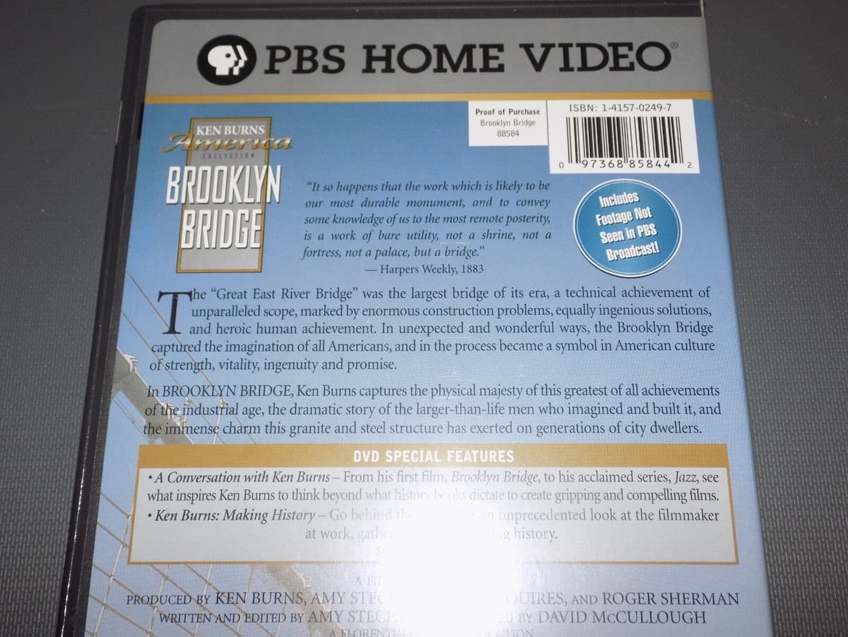 BROOKLYN BRIDGE Ken Burns America Collection PBS Documentary NYC