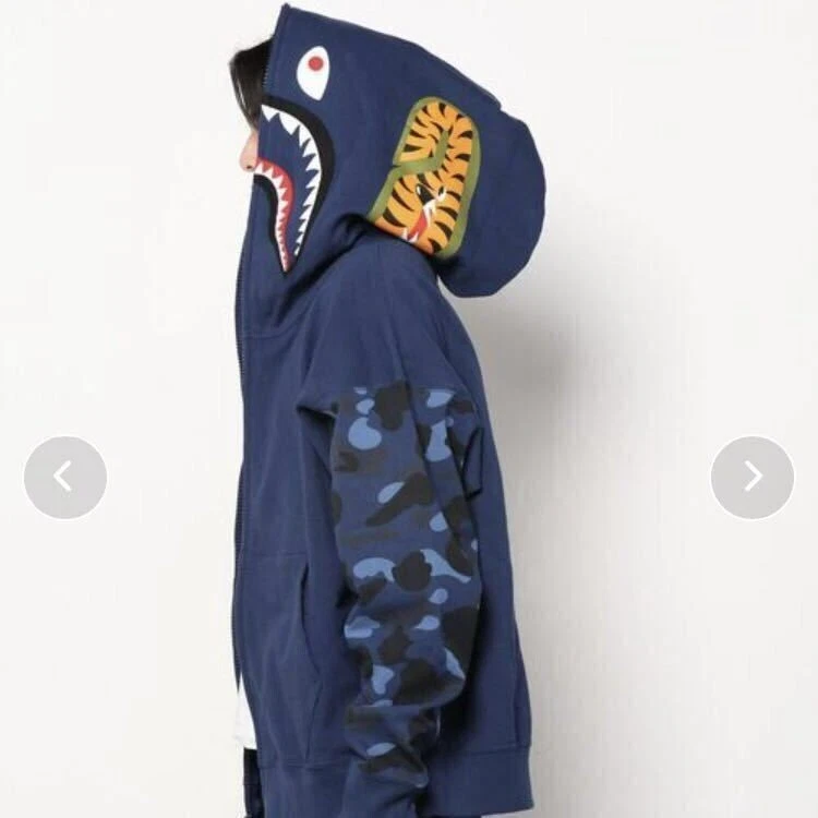 BAPE Giant shark full zip hoodie purple camo A Bathing Ape Size M