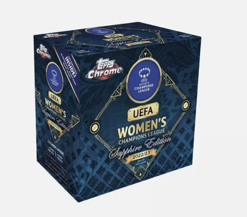 2022 23 TOPPS CHROME SAPPHIRE UEFA WOMENS CHAMPIONS LEAGUE HOBBY BOX SEALED