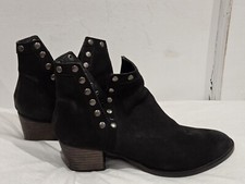 Taos Black Leather  Suede Boots Women's 10