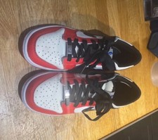 Nike Dunk Low EMB NBA 75th Anniversary Chicago DD3363-100 Sail Black Chile UK6