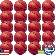 40Pcs 6" Inflatable Mini Basketball Balls Bulk Inflatable Small Basketball Se
