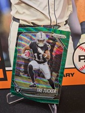 2025 Panini Prizm Tre Tucker Green Wave #162 Las Vegas Raiders