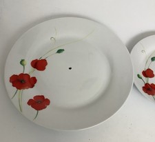 2 Tier Alpine Poppy Fine Porcelain Cake Stand by Rayware