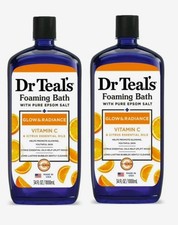 Dr Teal's Vit C Foaming Bathwith pure Epsom Salt 34 fl oz  Pack of 2