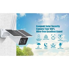 Solar  Battery Powered Outdoor Wireless Audio Security Camera WifI Audio System