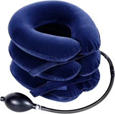Cervical Neck Traction Device for Intant Neck Pain Relief - Inflatable & Adjutab