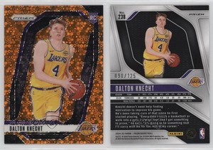 2024-25 Panini Prizm Fast Break Orange Prizm /125 Dalton Knecht #238 Rookie RC