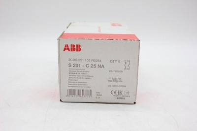 ABB S201-C25 5 piece pack ABB S 201 - C 25 NA