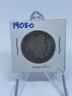 1908-O New Orleans Mint Silver Barber Quarter .25¢ USA Coin