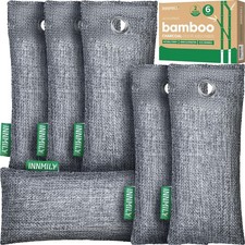 Activated Charcoal Odor Absorber, 6P Shoe Odor Eliminator for Strong Odor  N...