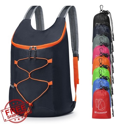 SUIKIHUM 20L Packable Backpack Lightweight Travel Daypack Navy Blue