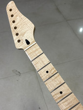 22 fret Flame maple Electric Guitar Neck 25.5 inch Part gloss 12radius