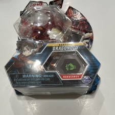 Figura de acción Spin Master Bakugan Dragonoid Pop-Open rojo amarillo Bakucore