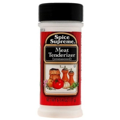6x Spice Supreme Meat Tenderizer Unseasoned Seasoning Kitchen Cooking Bulk 6.25o