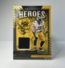 Alejandro Villanueva  2021 Absolute Heros Panini Jersey Patch /99 Steelers