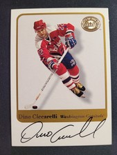 2001-02 Fleer Greats of the Game Auto Autograph Dino Ciccarelli
