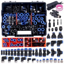 200 PCS Quick Connect Air Hose Fitting Kit, Push to Connect 1/8"-1/2" NPT, 4-12m